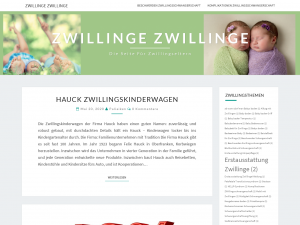 Screenshot des Blogs Zwillinge – die Seite für Zwillingseltern