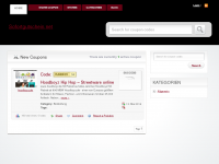 Screenshot des Blogs Aktuelle Gutscheine und Coupons für Online-Shops