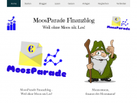 Screenshot des Blogs MoosPara.de – Denn ohne Moos nix los!
