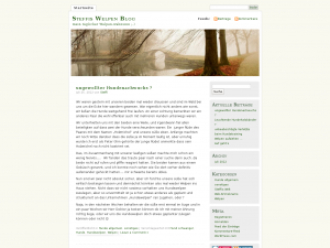Screenshot des Blogs Steffis Hundewelpen Blog