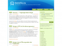 Screenshot des Blogs Genetta