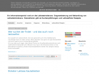 Screenshot des Blogs Laktose Intoleranz