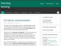 Screenshot des Blogs Blog von Henning Schürig
