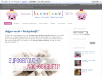 Screenshot des Blogs Annas kunterbunte Welt