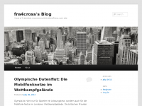 Screenshot des Blogs fra4cros´s Blog