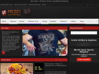 Screenshot des Blogs Aesir Sports – Kraftsport, Fitness & Ernährung