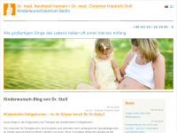 Screenshot des Blogs Kinderwunsch Blog