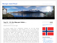 Screenshot des Blogs Norge med Paul