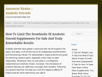 Screenshot des Blogs Annonces Virales