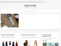 Screenshot des Blogs gingervintage