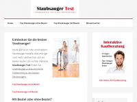 Screenshot des Blogs Staubsauger Test No. 1