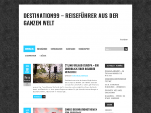 Screenshot des Blogs Destination 99