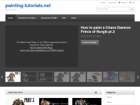 Screenshot des Blogs Painting Tutorials