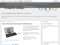 Screenshot des Blogs Windows Insider