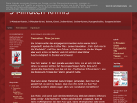 Screenshot des Blogs 5 Minuten Krimis