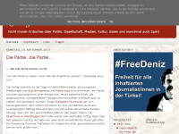 Screenshot des Blogs Fliegende Bretter