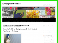 Screenshot des Blogs Konzepte PR Online