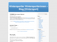 Screenshot des Blogs Wintersport – Wintersportler Wintersportlerinnen