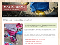 Screenshot des Blogs Matschhose