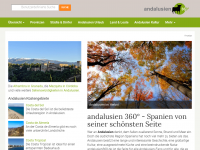 Screenshot des Blogs andalusien360.de