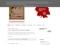 Screenshot des Blogs Kommentatorenplatz