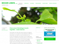 Screenshot des Blogs Besser leben
