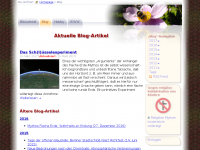 Screenshot des Blogs mfesser – privates Blog