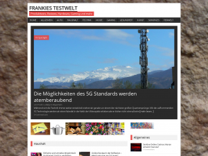 Screenshot des Blogs Frankies Testwelt