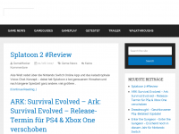 Screenshot des Blogs Game Demo