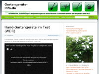 Screenshot des Blogs Gartengeräte-Info