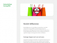 Screenshot des Blogs Verkaufsoffener Sonntag – NRW
