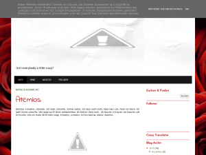 Screenshot des Blogs Our crazy little world
