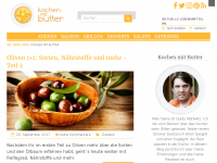 Screenshot des Blogs Kochen mit Butter
