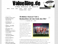 Screenshot des Blogs ValueBlog.de