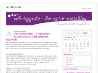 Screenshot des Blogs seh-tipps.de | der optik-notizblog