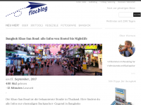 Screenshot des Blogs flocblog – Die günstige Route