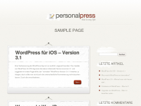 Screenshot des Blogs Die Web-berei