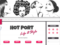 Screenshot des Blogs Hot Port Life & Style