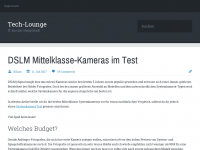 Screenshot des Blogs Tech-Lounge