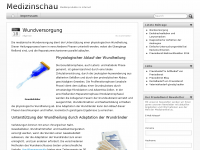 Screenshot des Blogs Medizinschau – Die Tagesschau für Medizinprodukte