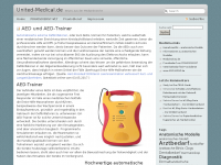 Screenshot des Blogs United-Medical.de – Neues aus der Medizinbranche