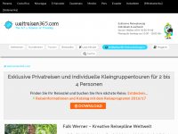 Screenshot des Blogs WELTREISEN | Weltreisen365.de