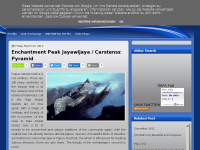 Screenshot des Blogs Enchantment Peak Jayawijaya / Carstensz Pyramid