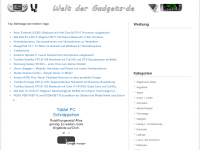 Screenshot des Blogs Welt der Gadgets