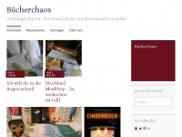 Screenshot des Blogs Bücherchaos