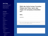 Screenshot des Blogs Privater Blog von Alexander Fischer