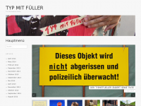 Screenshot des Blogs Typ mit Füller