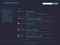 Screenshot des Blogs Blog des Kunstprojekts ein-sICHt
