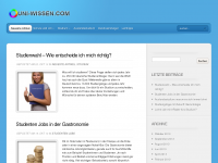 Screenshot des Blogs Uni-Wissen