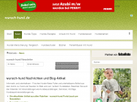 Screenshot des Blogs blog.wunsch-hund.de